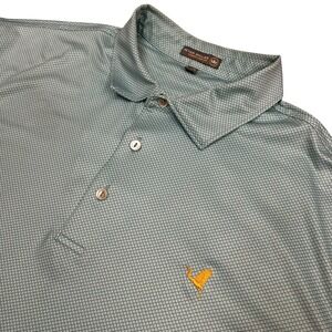 Peter Millar Summer Comfort Polo‎ Shirt Mens XL Golf Performance Green Floral